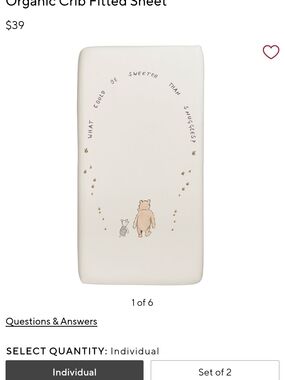 Two Pottery Barn Winnie The Pooh Crib Sheets